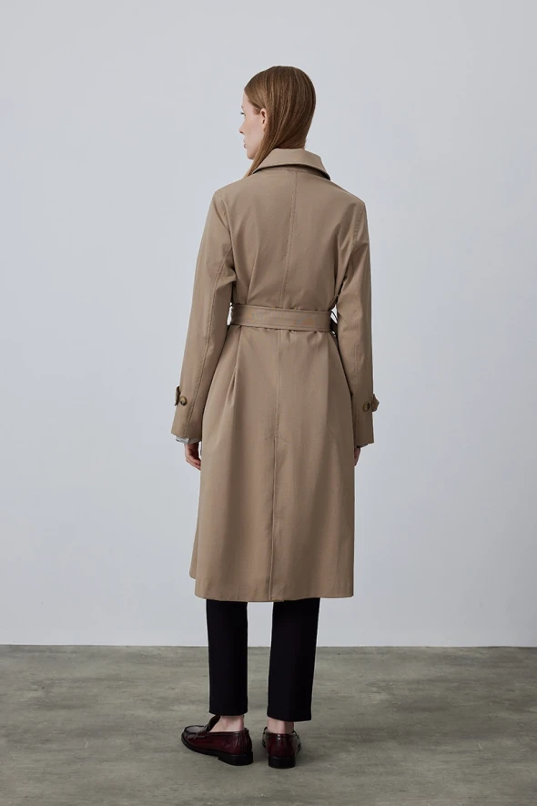 Classic Trench Coat - Beige - 6