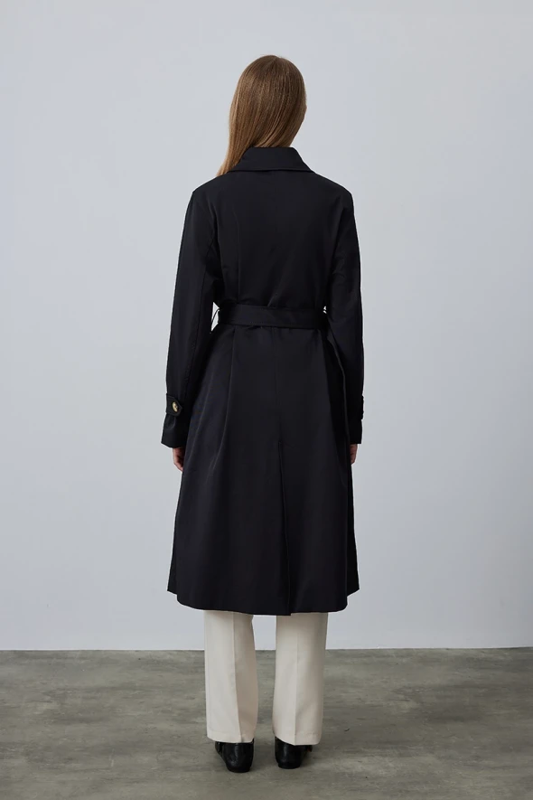 Classic Trench Coat - Black - 6