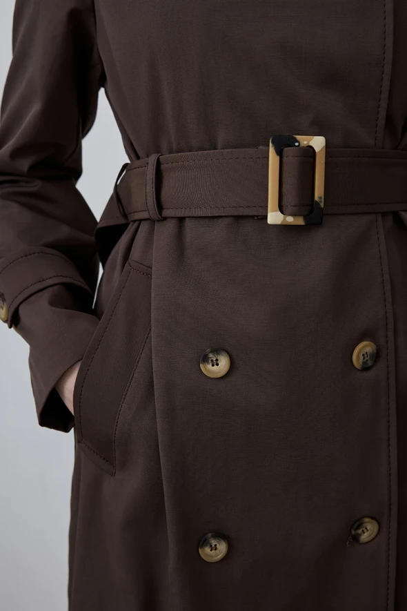 Classic Trench Coat - Brown - 5