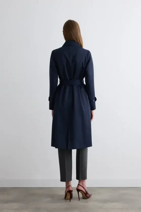 Classic Trench Coat - Navy - Gusto