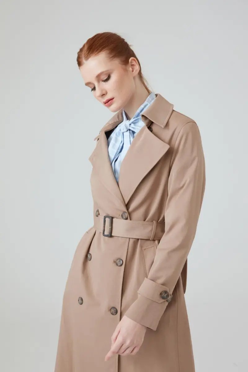 Camel trench sale