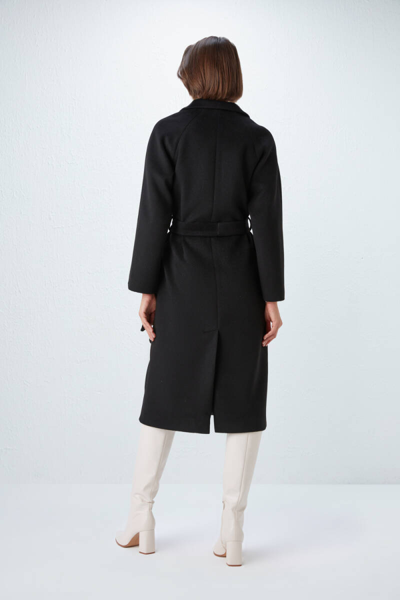 Classic black shop wool coat