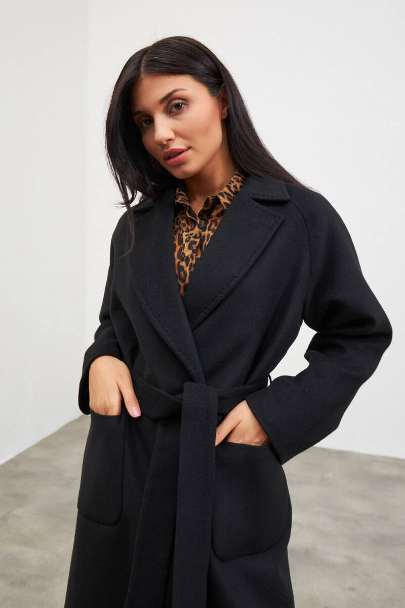 Classic black 2025 wool coat