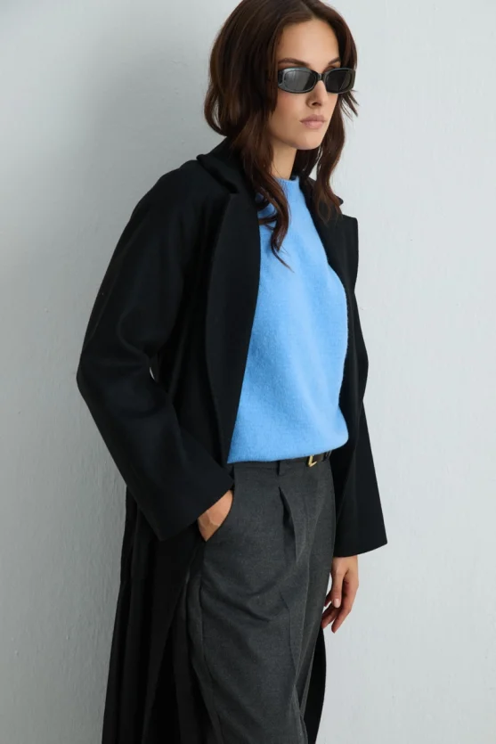 Classic Wool Coat Black - Gusto