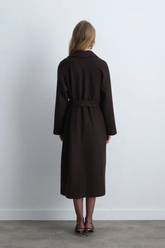 Classic Wool Coat Brown - 6