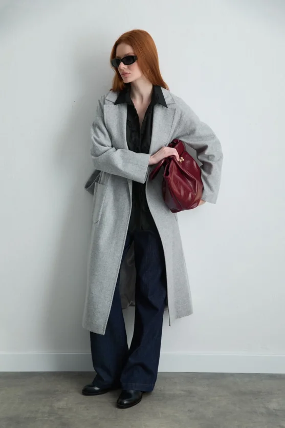 Classic Wool Coat Gray - Gusto