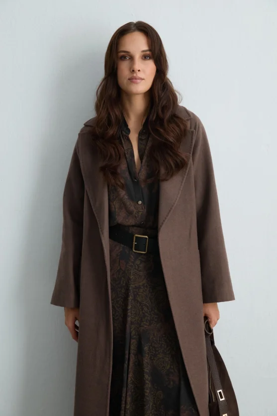 Classic Wool Coat - Mink - Gusto