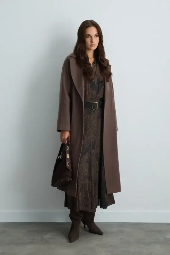 Classic Wool Coat - Mink - Gusto