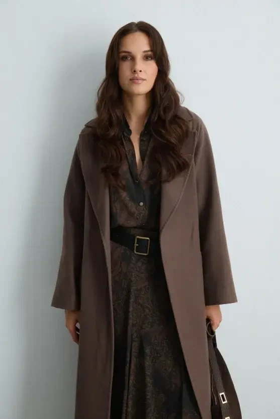 Classic Wool Coat - Mink - Gusto