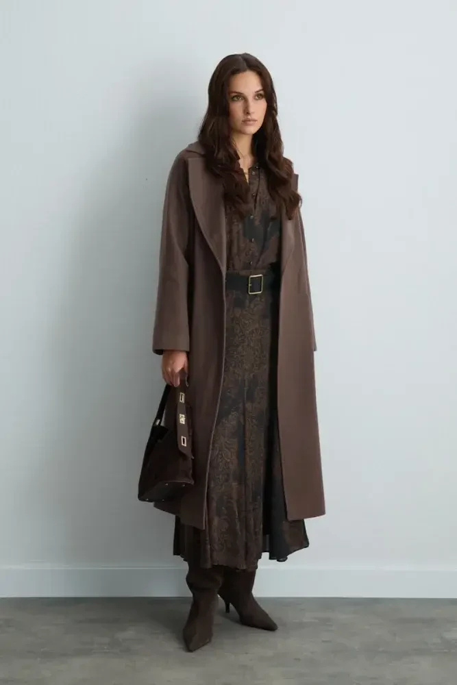 Classic Wool Coat - Mink Mink