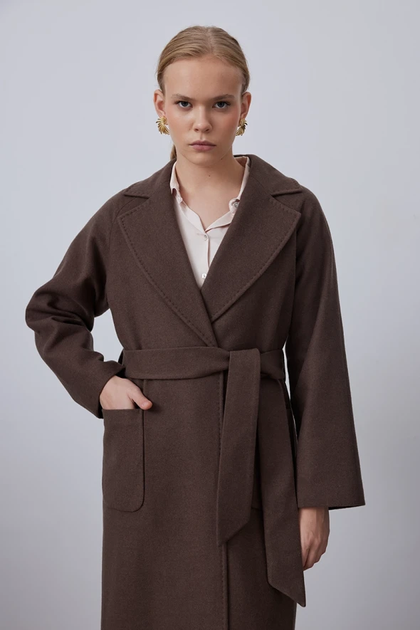 Classic Wool Coat - Mink - 3