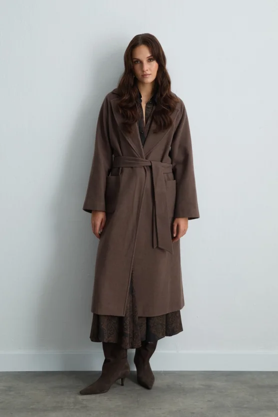 Classic Wool Coat Mink - Gusto