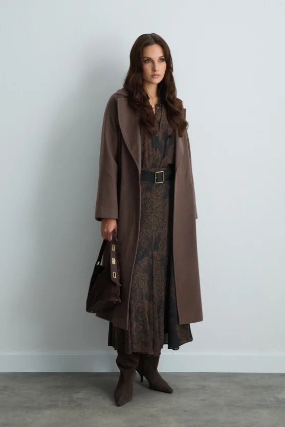 Classic Wool Coat Mink - Gusto
