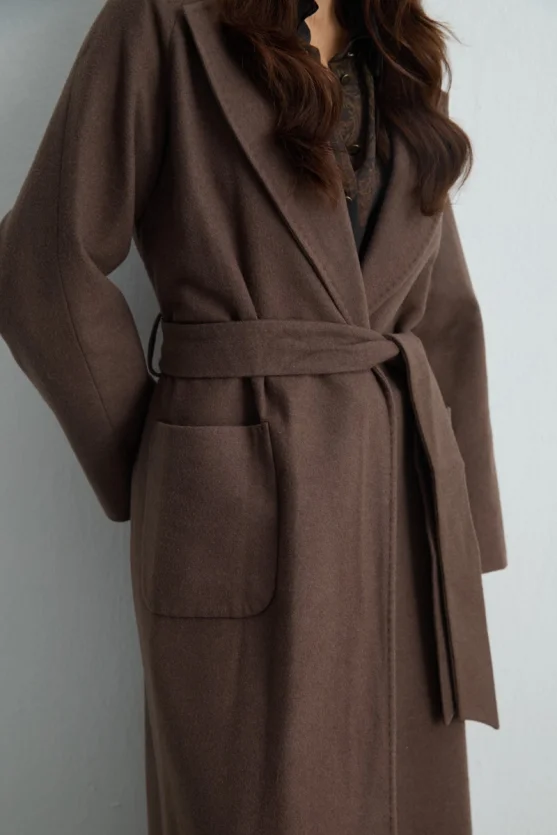 Classic Wool Coat Mink - 5