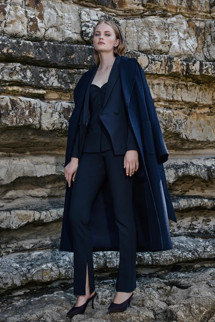 Classic Wool Coat - Navy Navy Blue