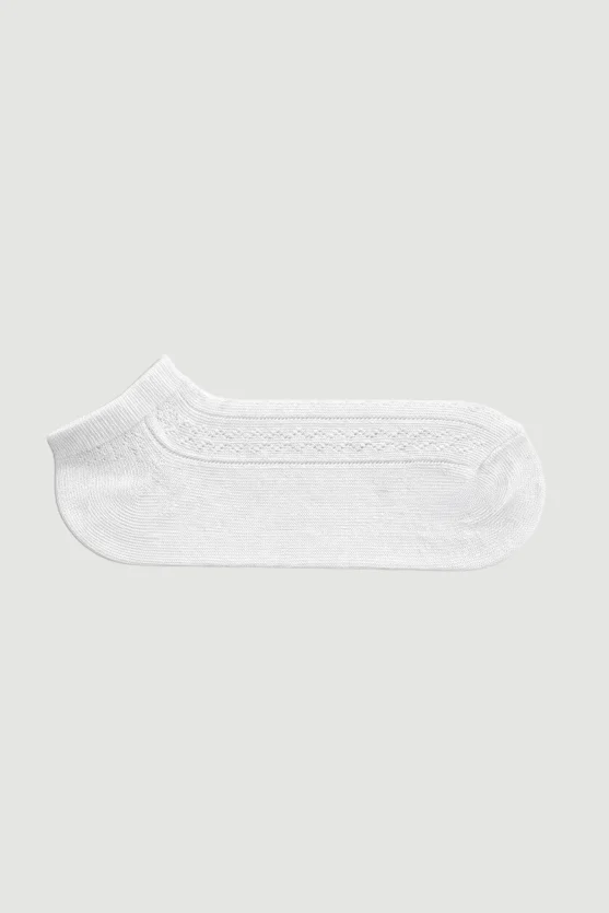 Cotton Footie Socks - White - 1