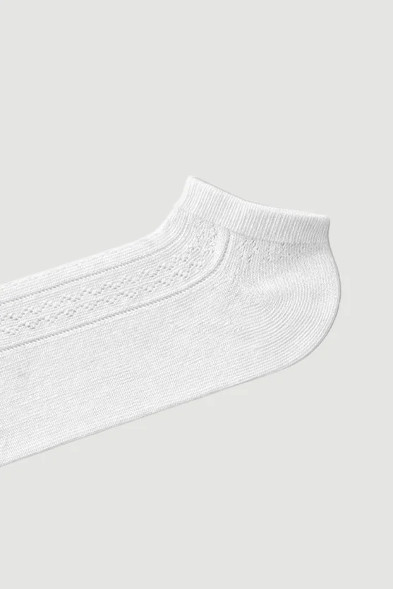 Cotton Footie Socks - White - 2