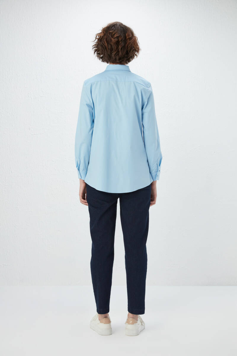 Cotton Shirt - Blue - 5