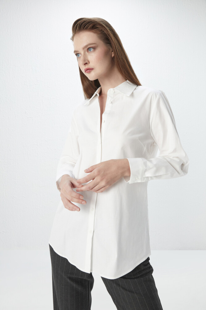 Cotton Shirt - White White