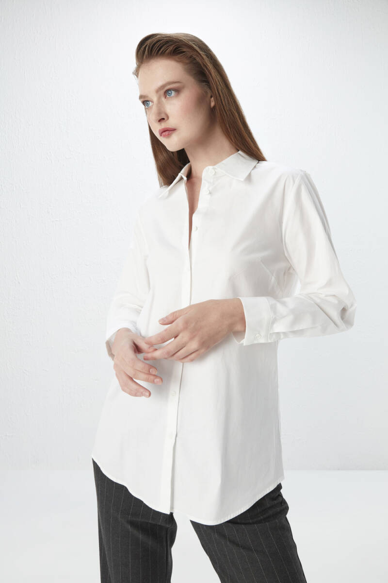 Cotton Shirt - White - 1