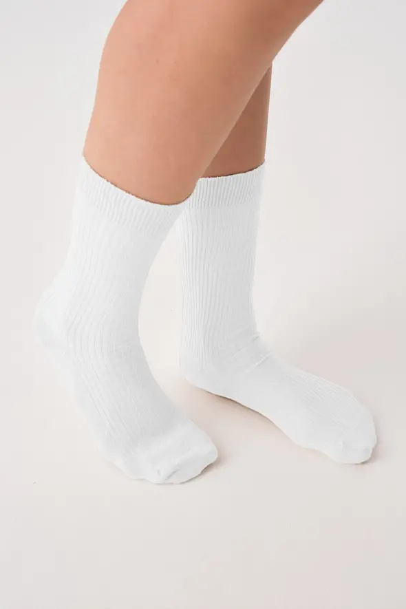Cotton Socks - White - 1