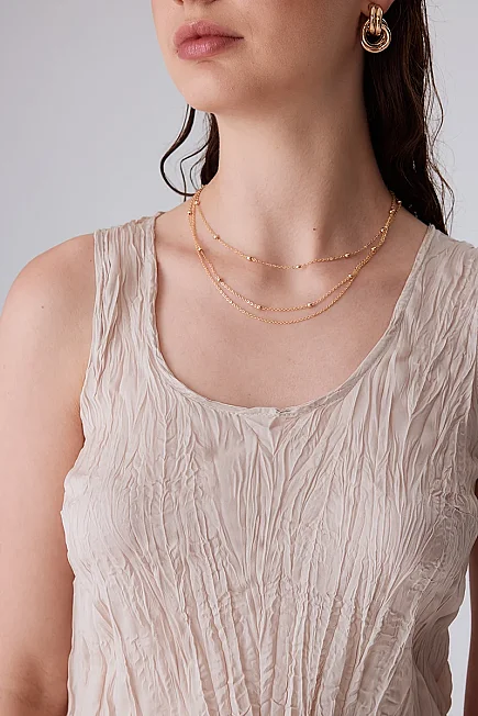 Cupro Tank Top - Stone - 4