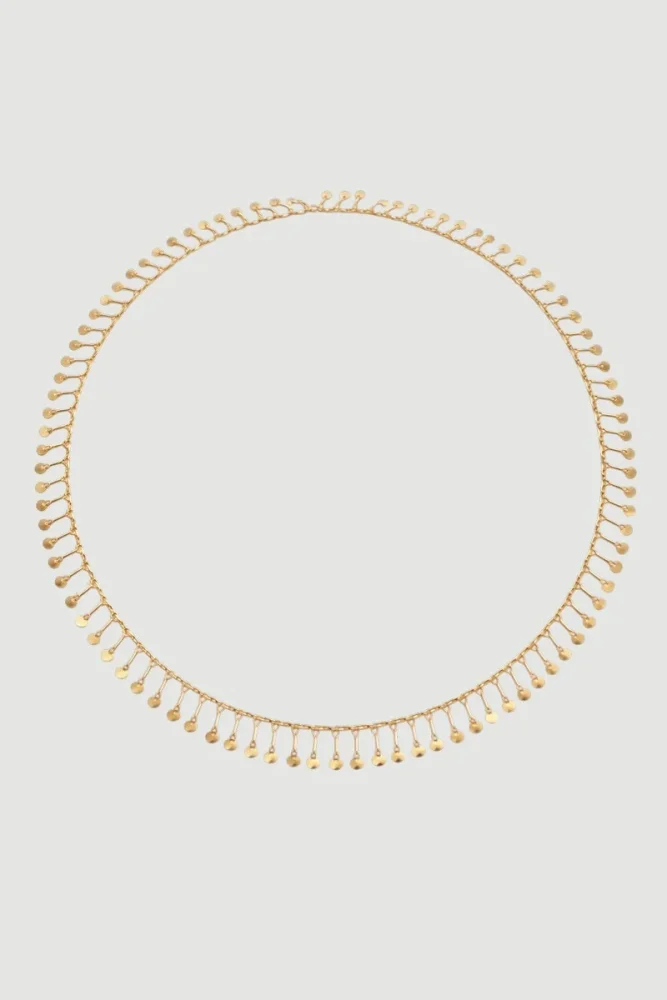 Dangling Long Necklace - Gold Gold
