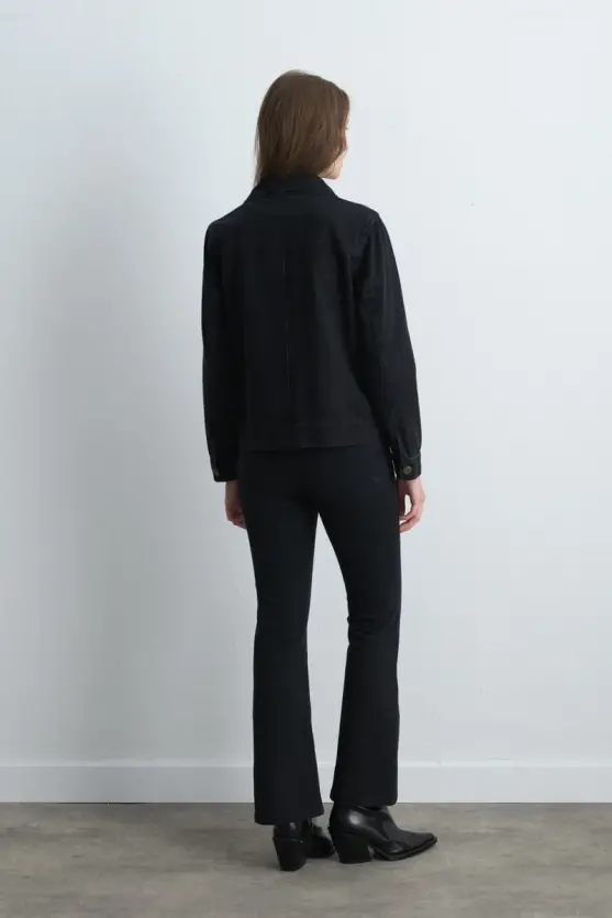 Denim Black Jacket Black - Gusto