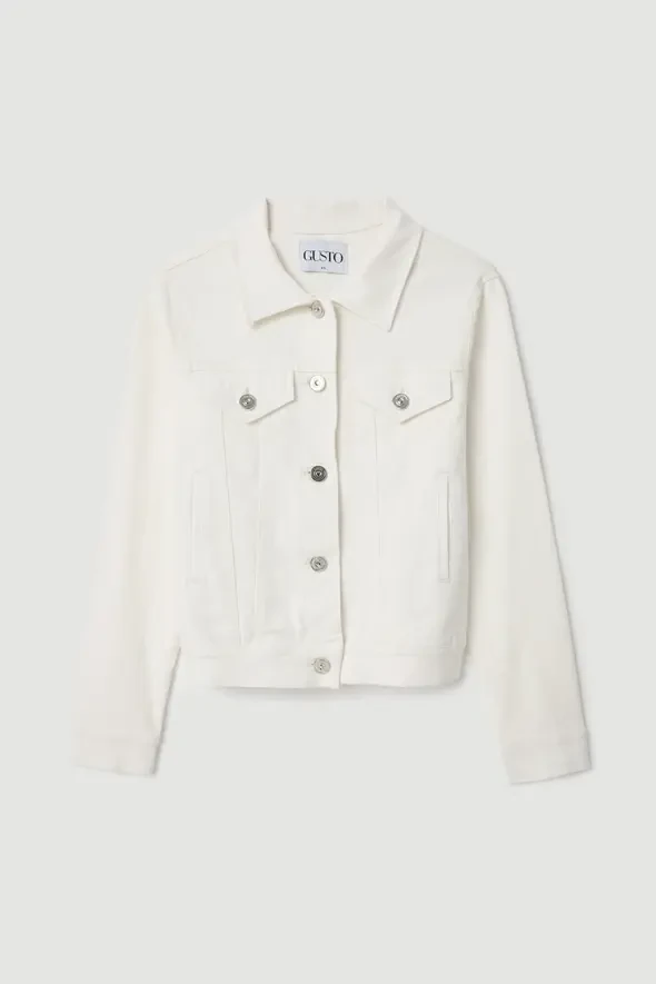 Denim Jacket - Ecru - 6