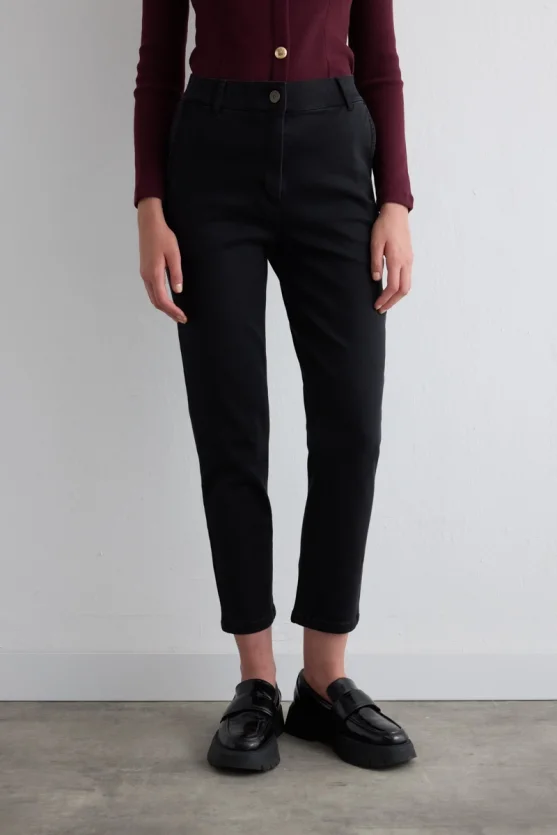 Denim Mom Pants Black - 2