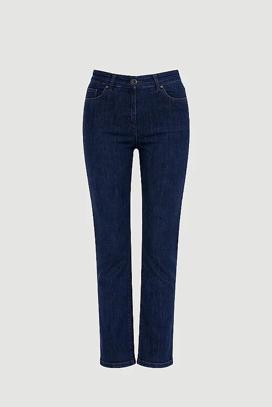 Denim Slim Fit Jeans - Navy Blue - Gusto