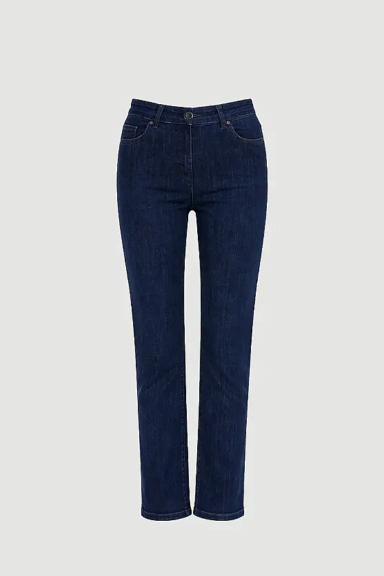 Denim Slim Fit Jeans - Navy Blue - 7
