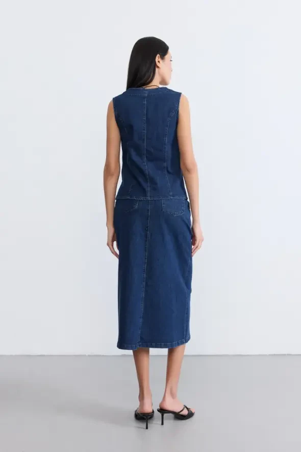 Denim Vest - Blue - 6