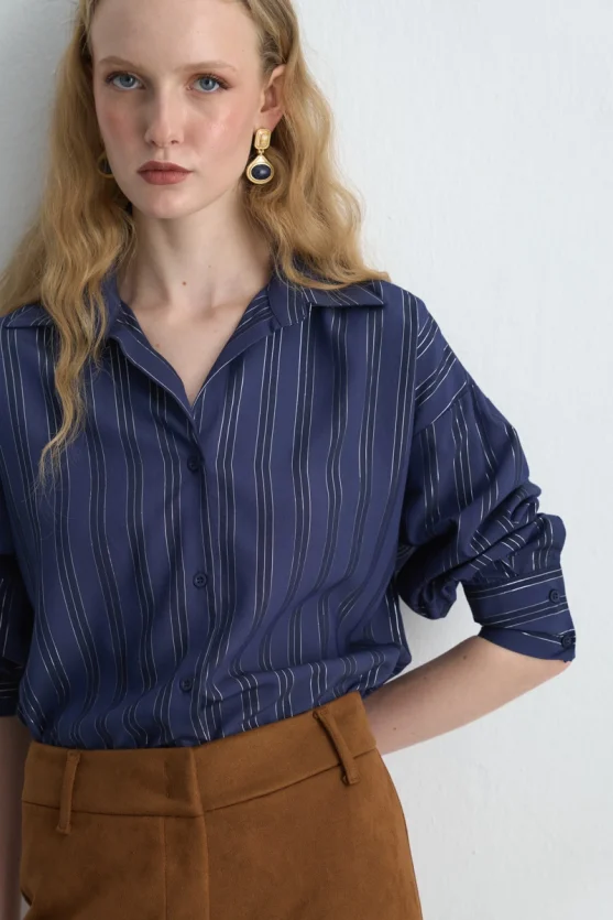 Double Stone Gold Earrings Gold - 3