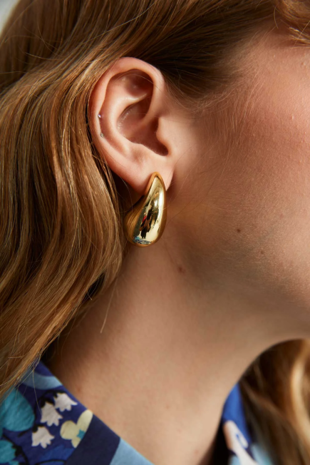 Drop Earrings - Gold Gold