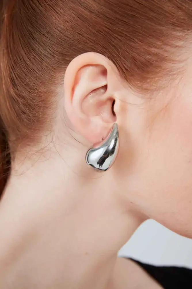 Drop Earrings - Silver Silver