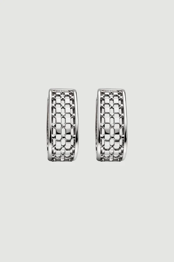 Elegant U-Shaped Earrings - Silver - Gusto