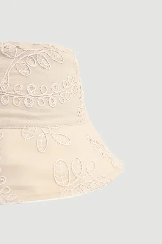 Embroidered Cotton Hat - Vizon - 2