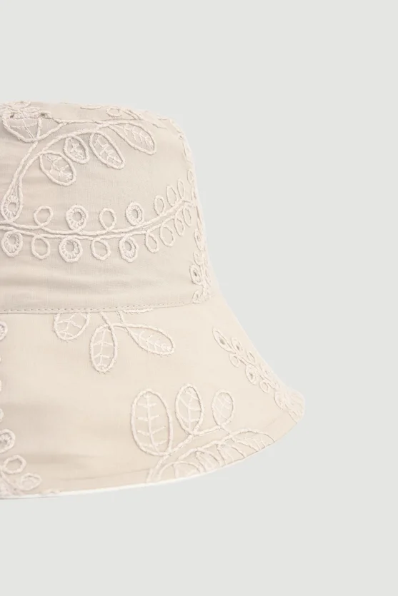 Embroidered Cotton Hat - Vizon - 3