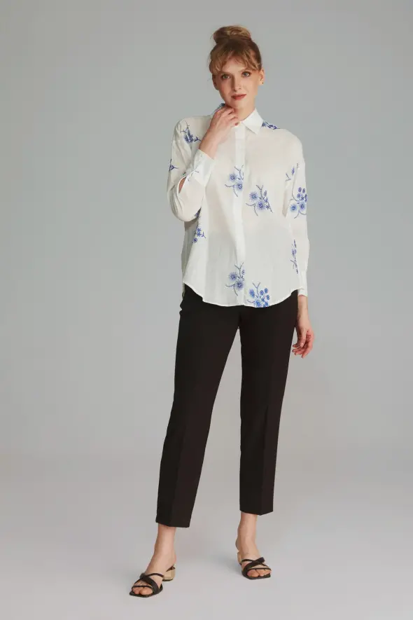 Embroidered Shirt - White - 2
