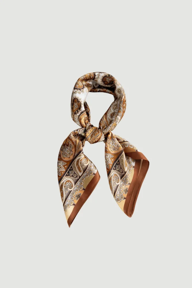 Ethnic Pattern Large Scarf - Mink Mink