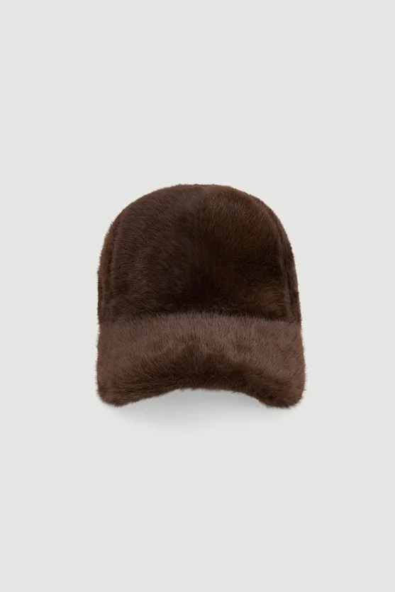 Faux Fur Hat Brown - Gusto