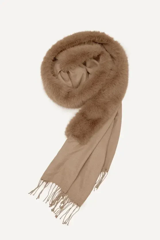 Faux Fur Shawl - Mink - Gusto