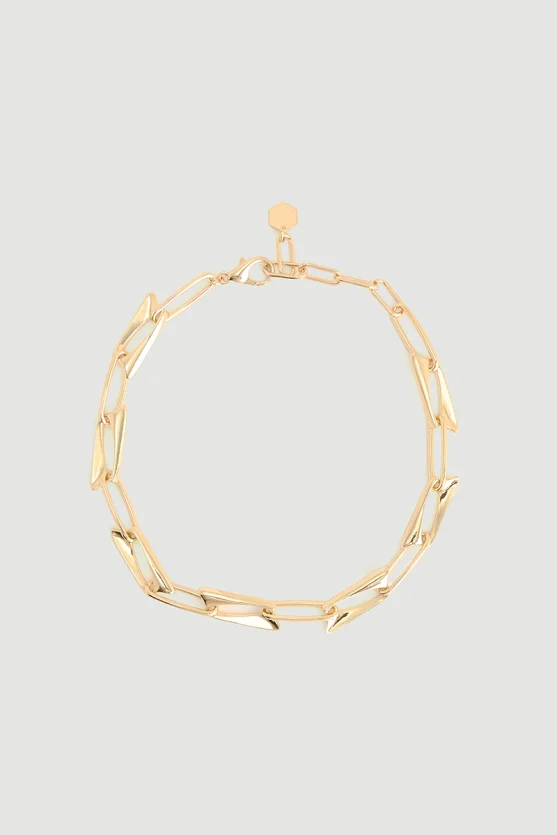 Figured Chain Necklace Gold - Gusto