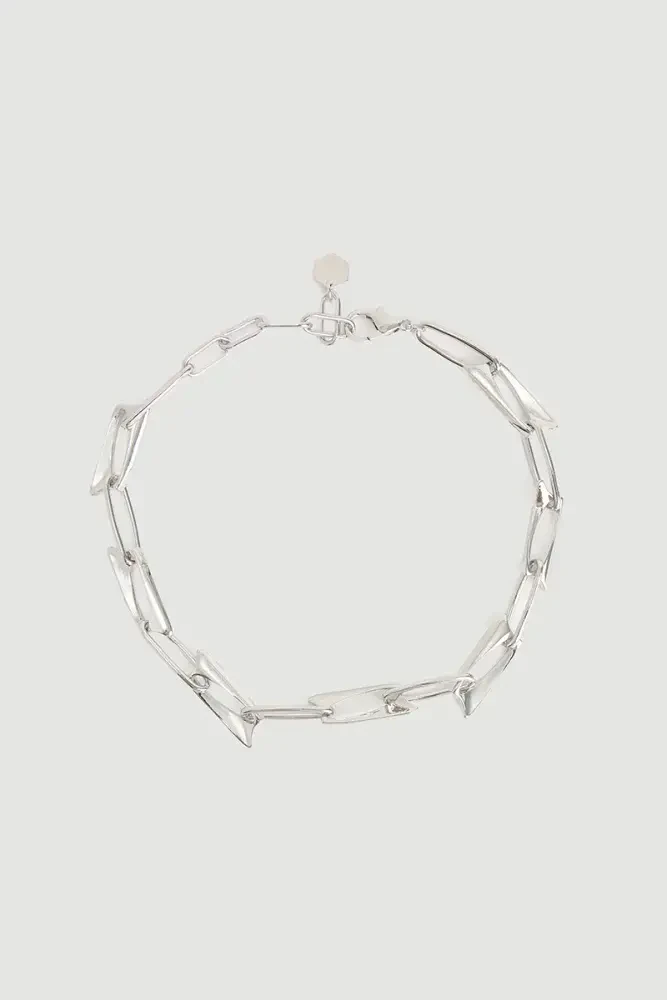 Figured Chain Necklace - Silver