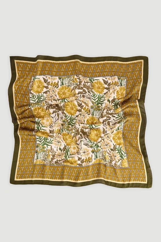 Floral Scarf Yellow - 2
