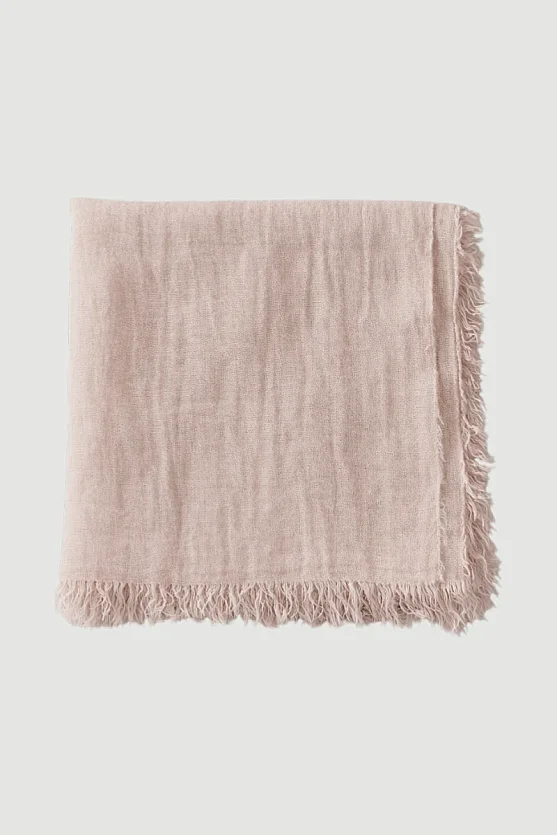 Fringed Shawl - Beige - Gusto