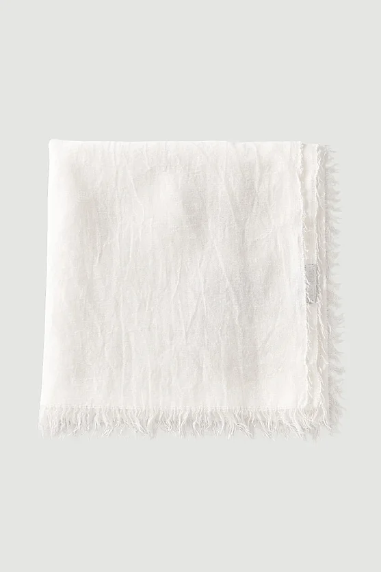 Fringed Shawl - Ecru - Gusto