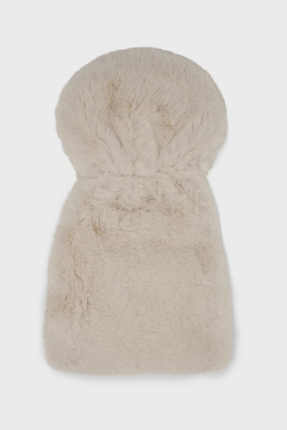 Fur Cap - Beige - 1