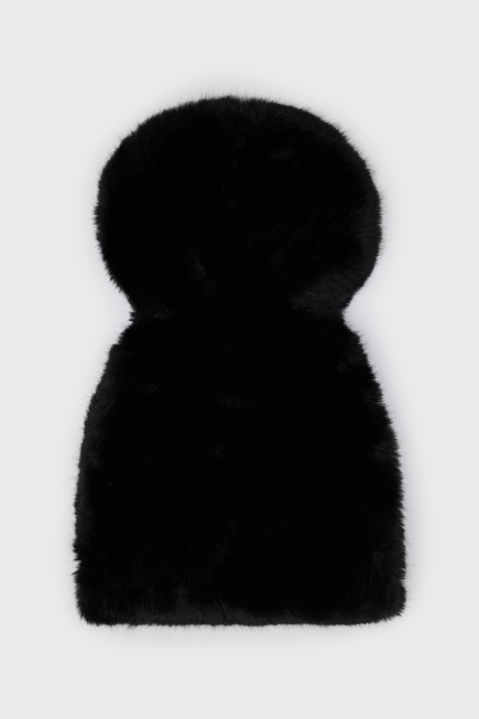 Fur Cap - Black Black